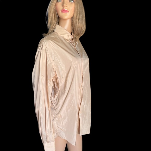Prada women beige shirt size 40 (4)USA - Picture 4 of 14